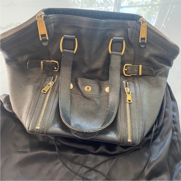 YSL Black Downtown Tote Bag - Picture 9 of 15